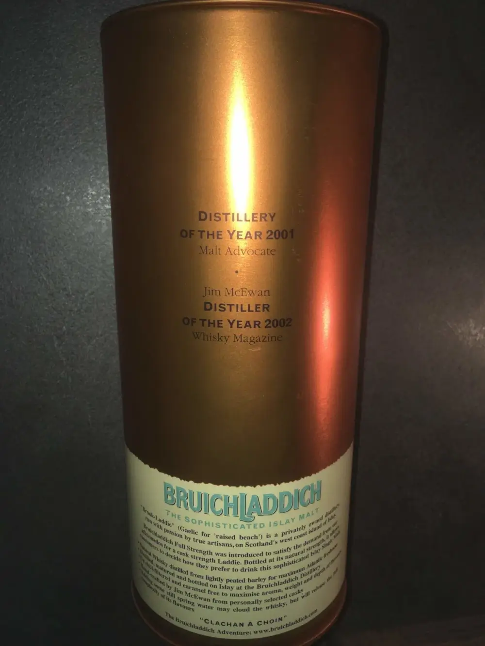 1989 Bruichladdich Full Strength Single Malt Scotch Whisky – Bild 4