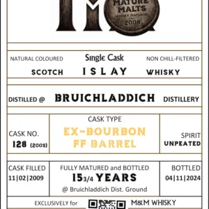 Bruichladdich 153/4 yo Fresh Bourbon Barrel (2024)
