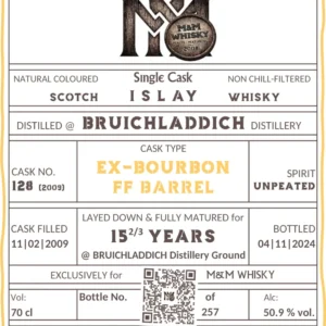 Bruichladdich 15<sup>2/3</sup> yo Fresh Bourbon Barrel (2024)