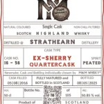 Strathearn peated Sherry Quartercask (2025)