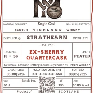 Strathearn peated Sherry Quartercask (2025)