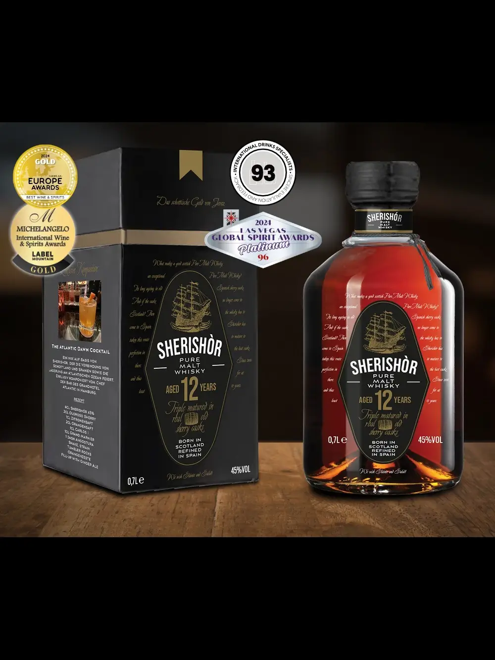 SHERISHÒR 45% Pure Malt Whisky